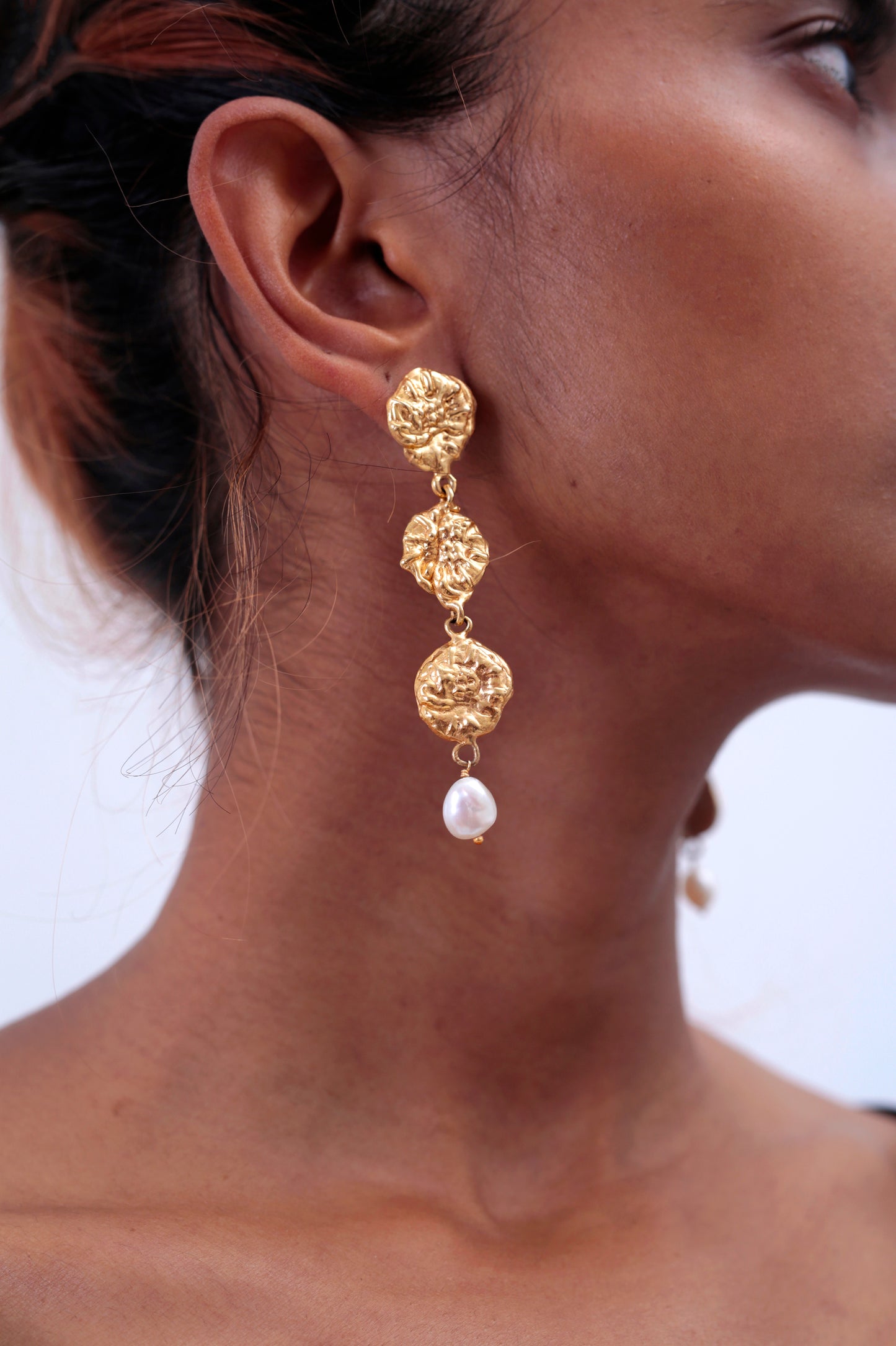 TIER DROP PEARL EARRINGS